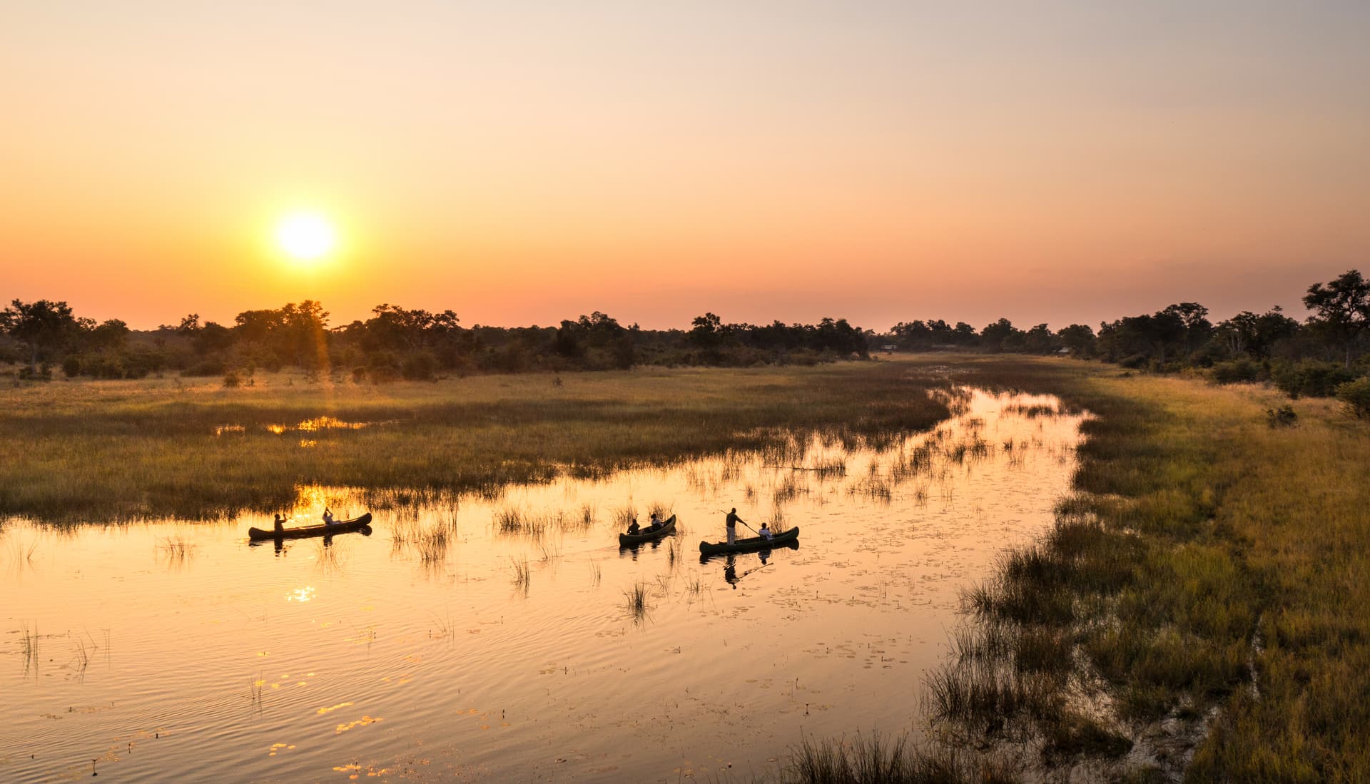 African landscape at sunset